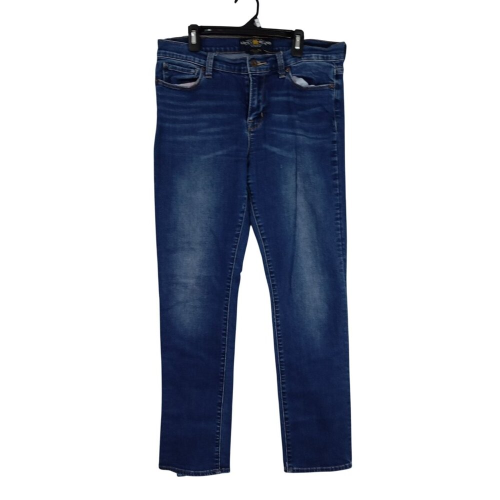 Lucky Brand Brooke Straight Ankle Jeans Womens Size 10/30 Dark Denim